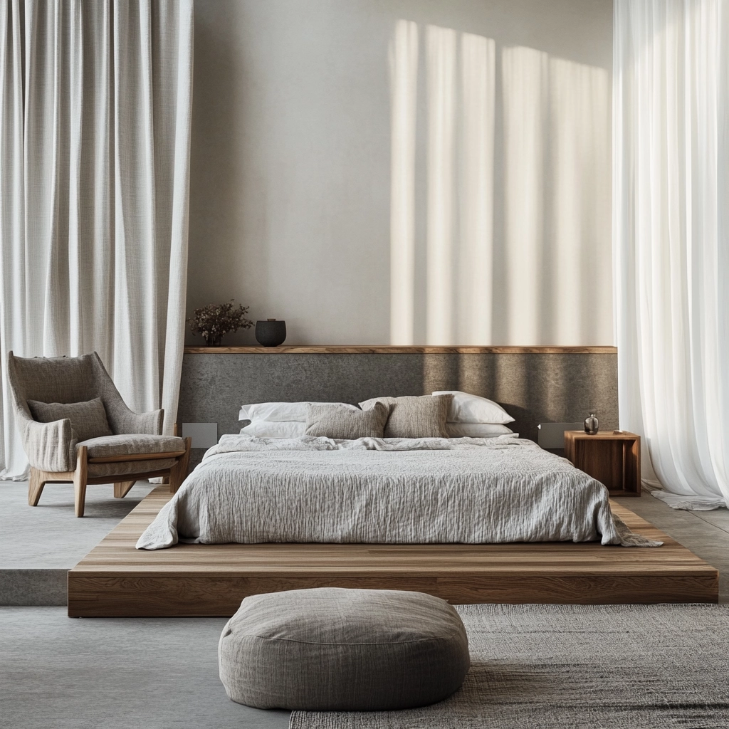 minimalist farmhouse bedroom 3