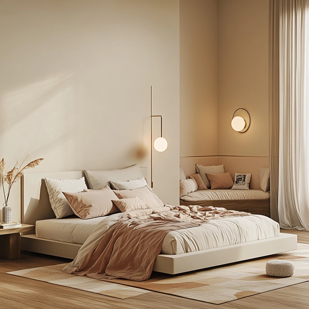 minimalist farmhouse bedroom 33