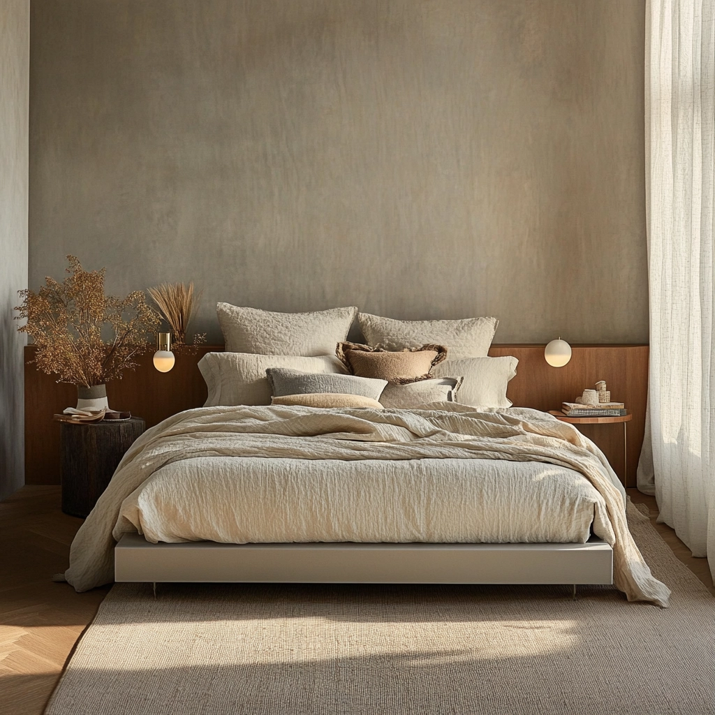 minimalist farmhouse bedroom 34