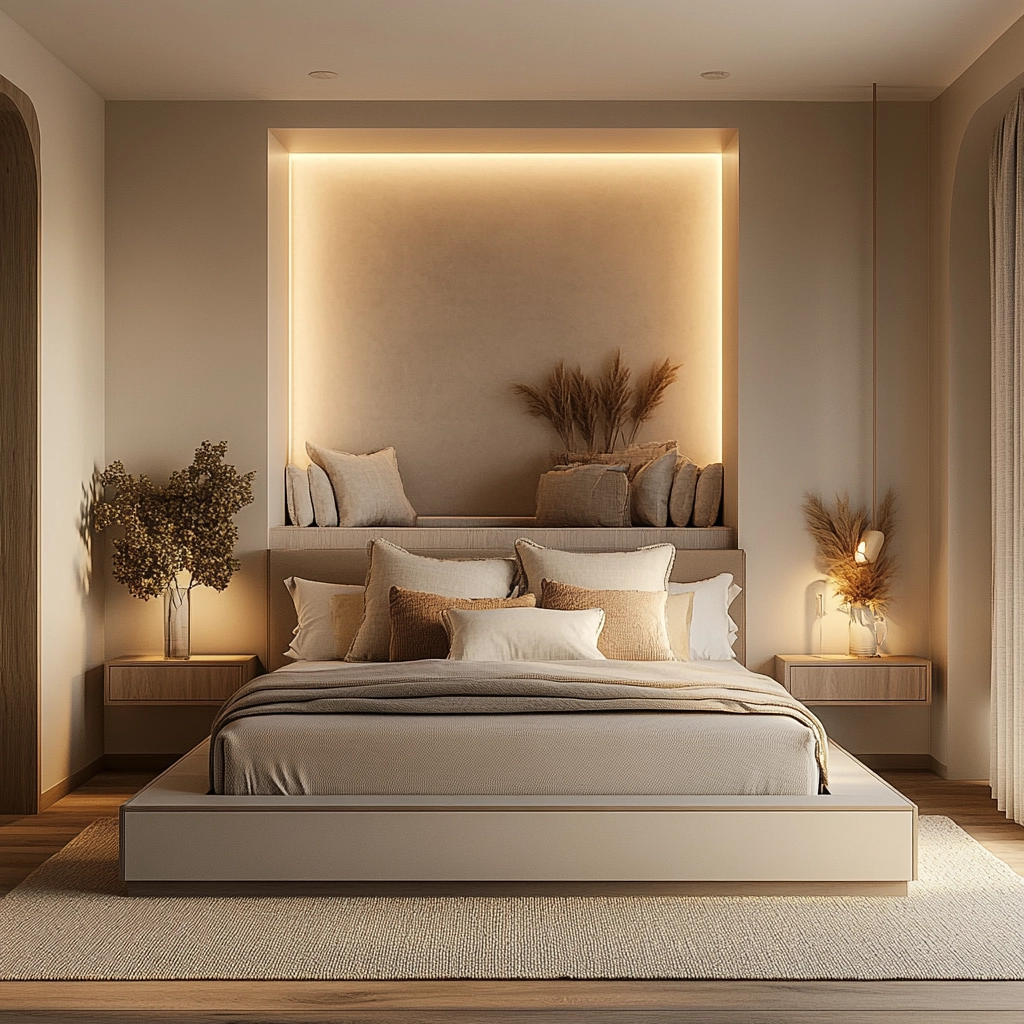 minimalist farmhouse bedroom 35