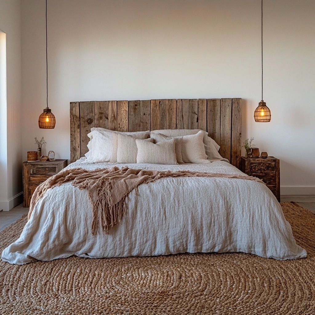 minimalist farmhouse bedroom 6
