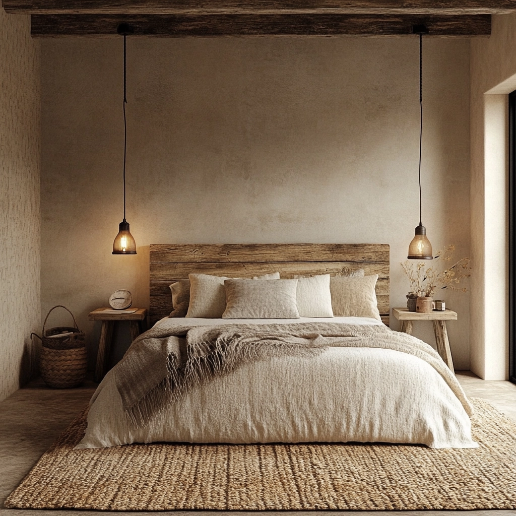 minimalist farmhouse bedroom 8