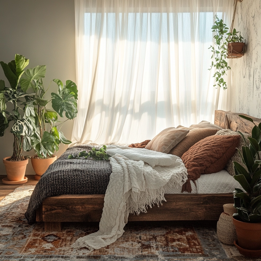 modern boho farmhouse bedroom 2