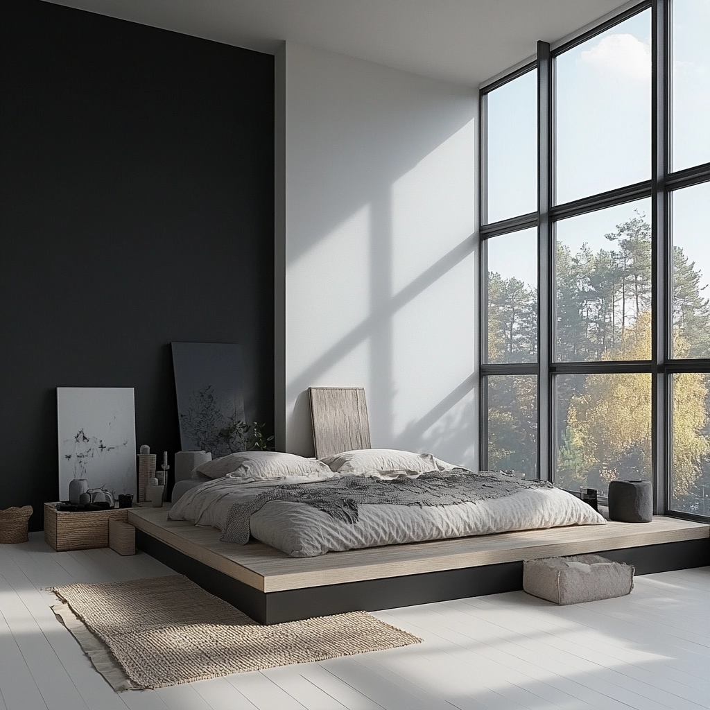 modern boho farmhouse bedroom 25