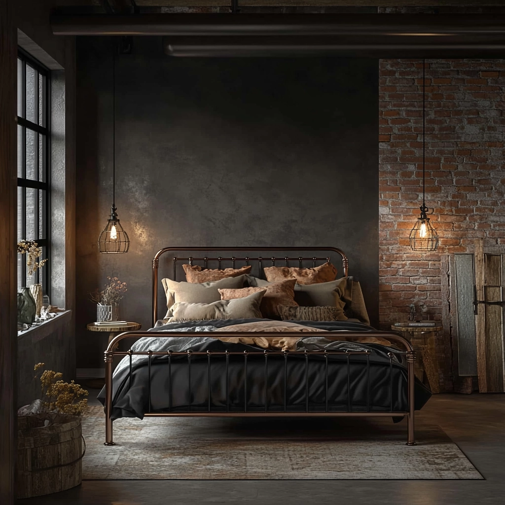 modern boho farmhouse bedroom 29