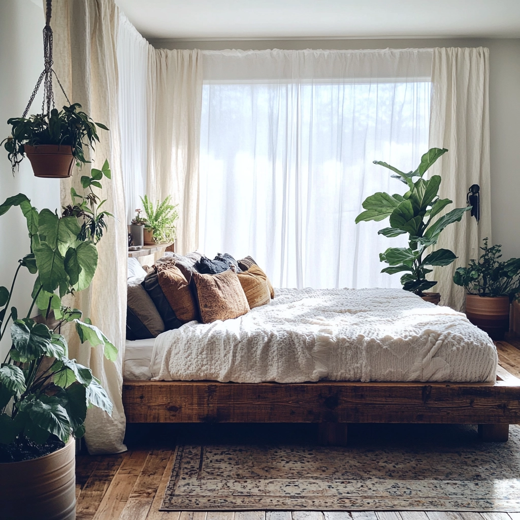 modern boho farmhouse bedroom 3