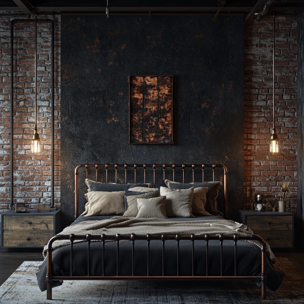 modern boho farmhouse bedroom 32