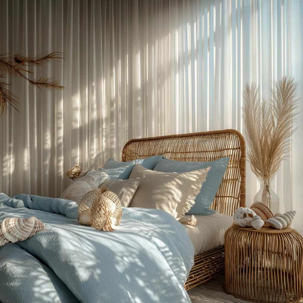 modern boho farmhouse bedroom 34