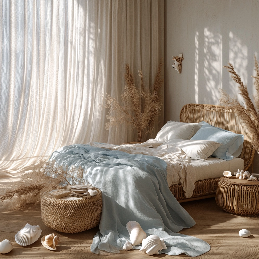 modern boho farmhouse bedroom 35