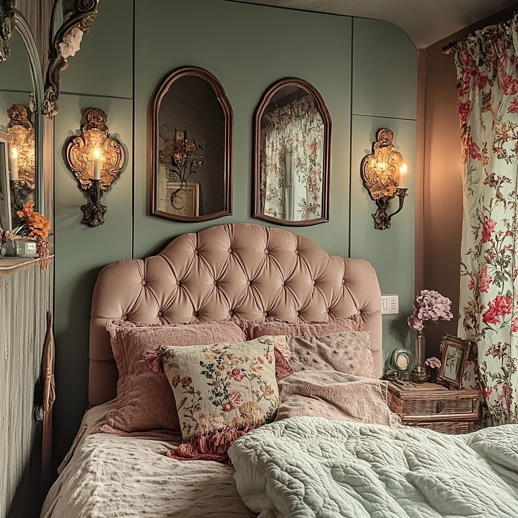modern boho farmhouse bedroom 37