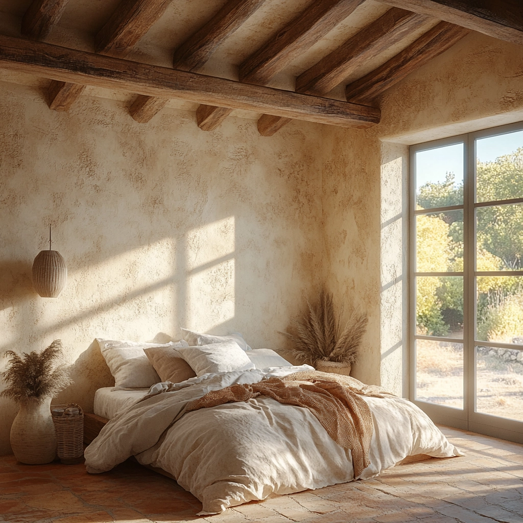 modern boho farmhouse bedroom 46