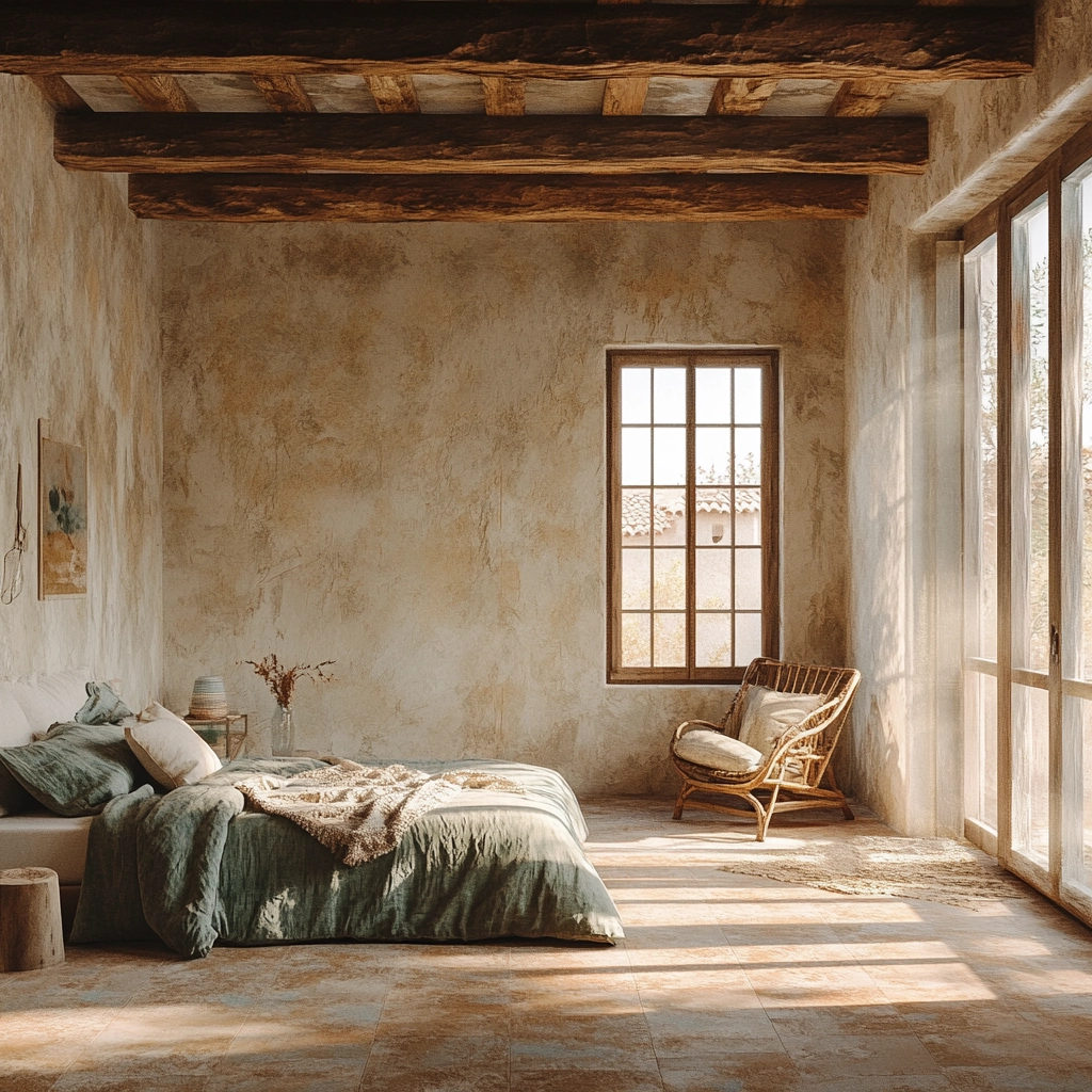 modern boho farmhouse bedroom 47