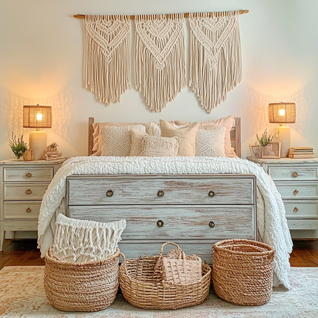 modern boho farmhouse bedroom 5