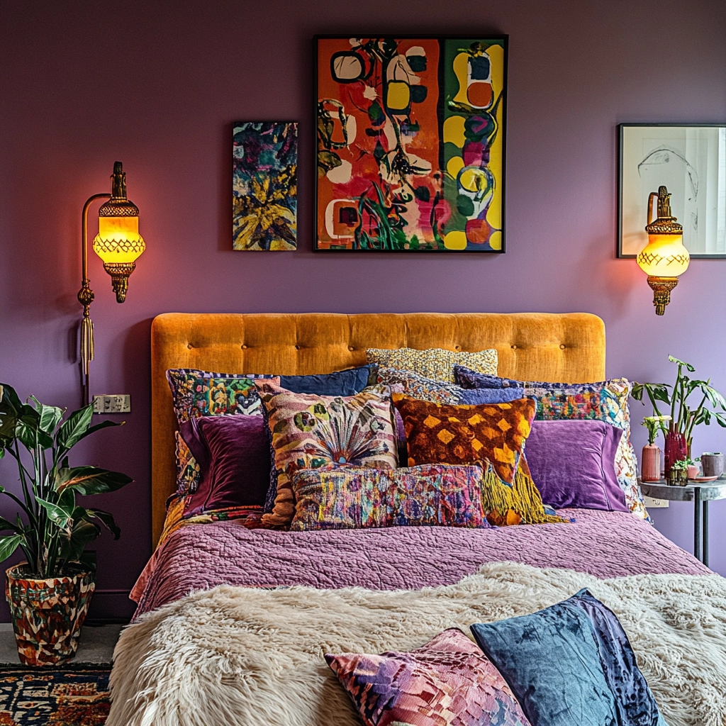 modern boho farmhouse bedroom 59