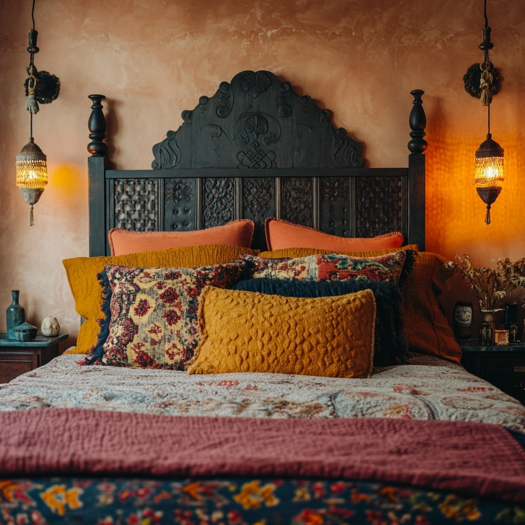 modern boho farmhouse bedroom 60