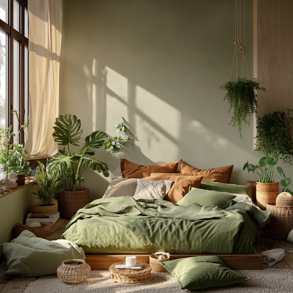 modern boho farmhouse bedroom 65