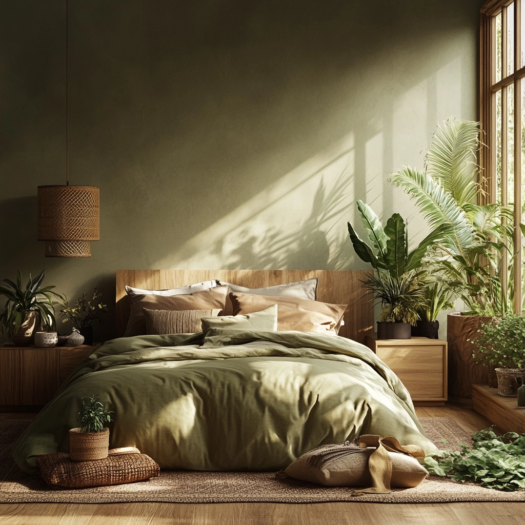 modern boho farmhouse bedroom 66