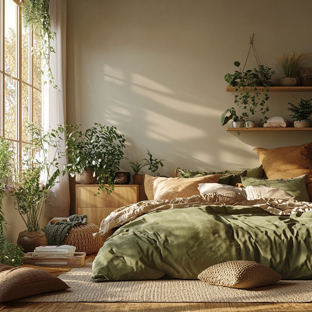 modern boho farmhouse bedroom 67