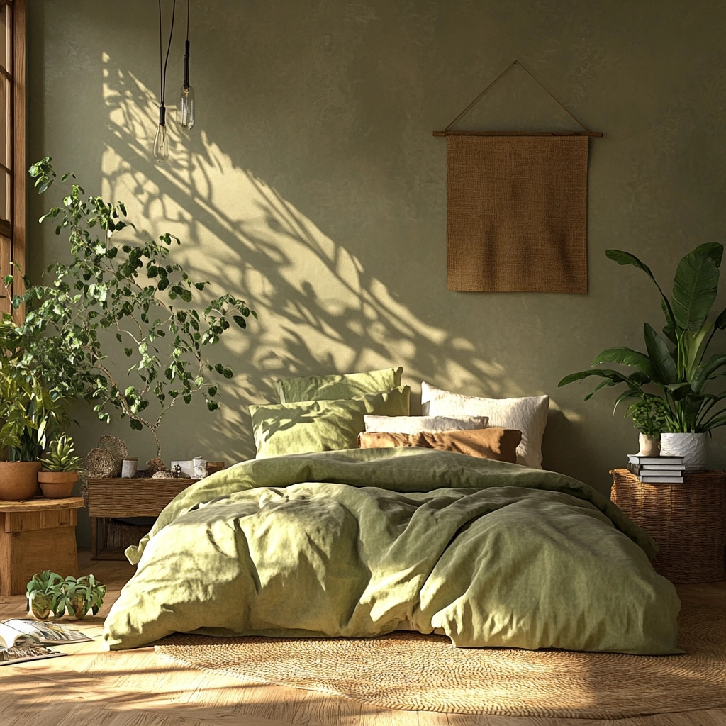 modern boho farmhouse bedroom 68