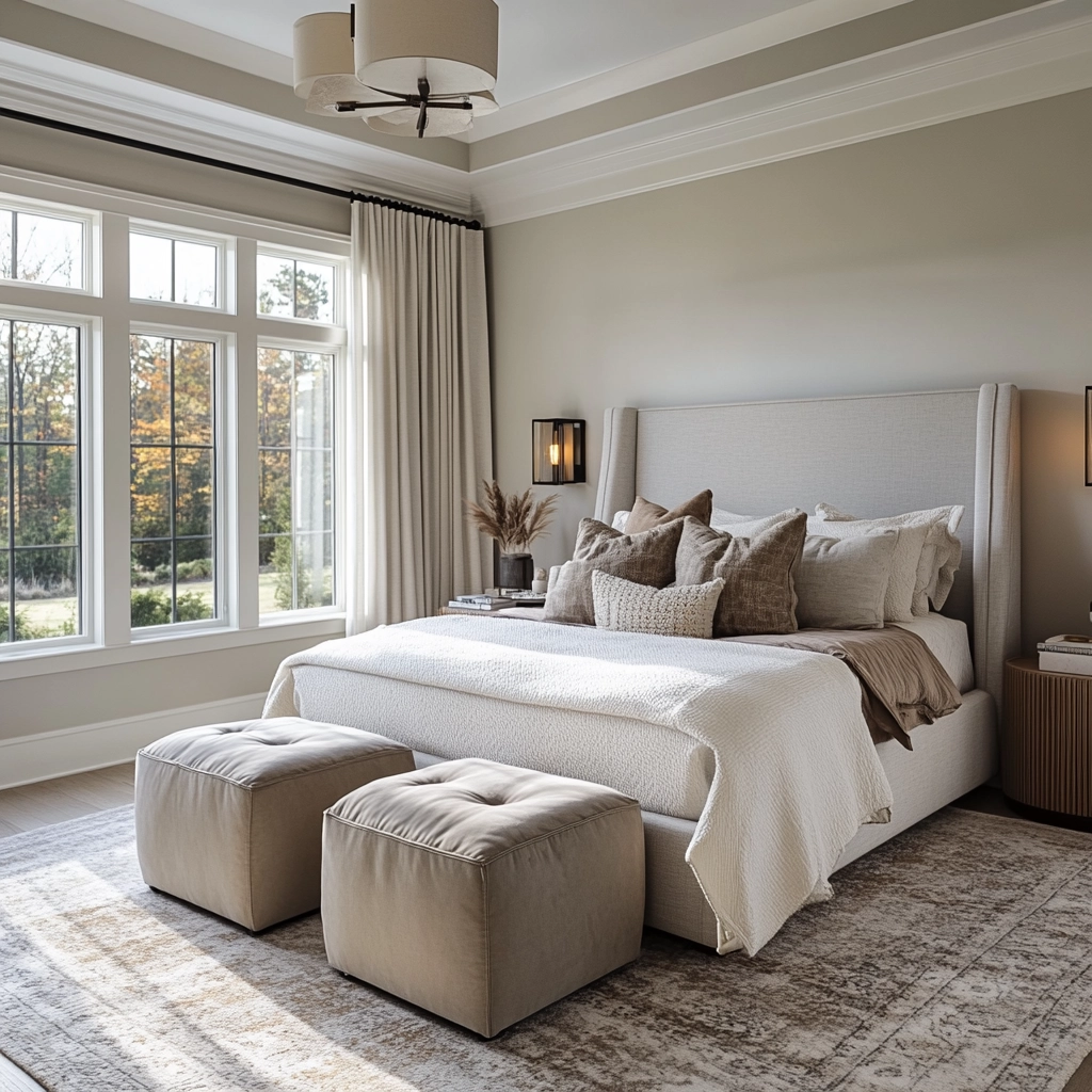 modern boho farmhouse bedroom 69