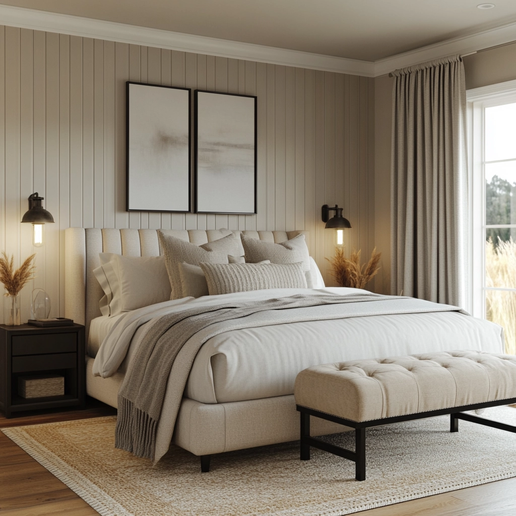 modern boho farmhouse bedroom 71