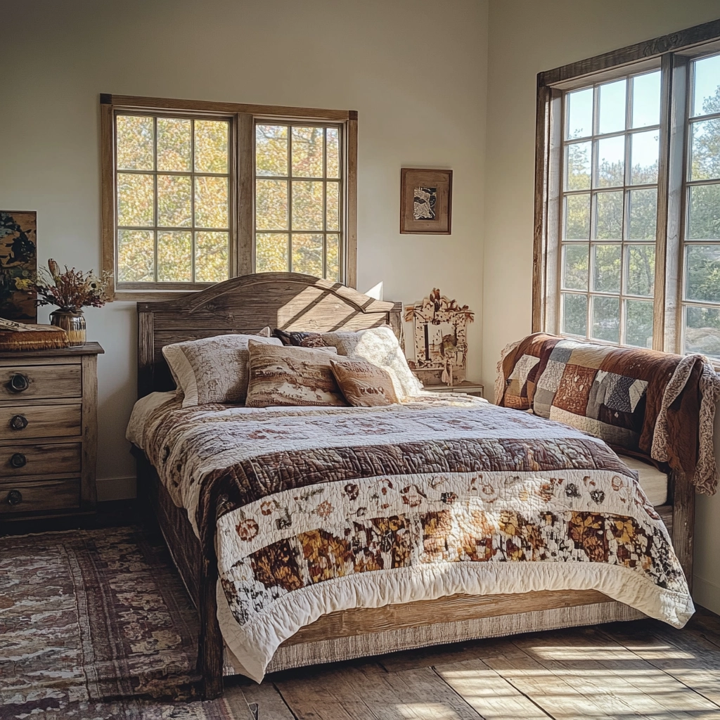 modern boho farmhouse bedroom 75