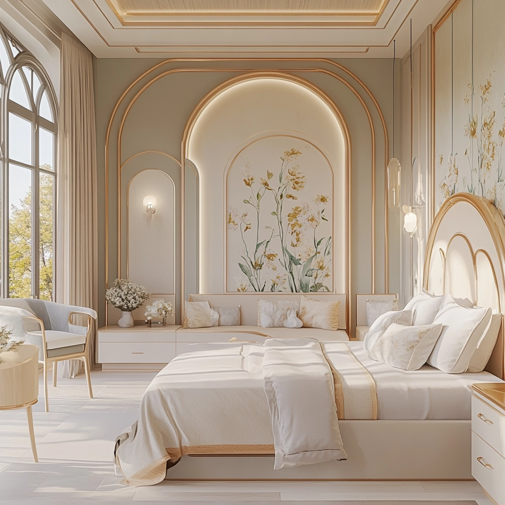 modern boho farmhouse bedroom 79