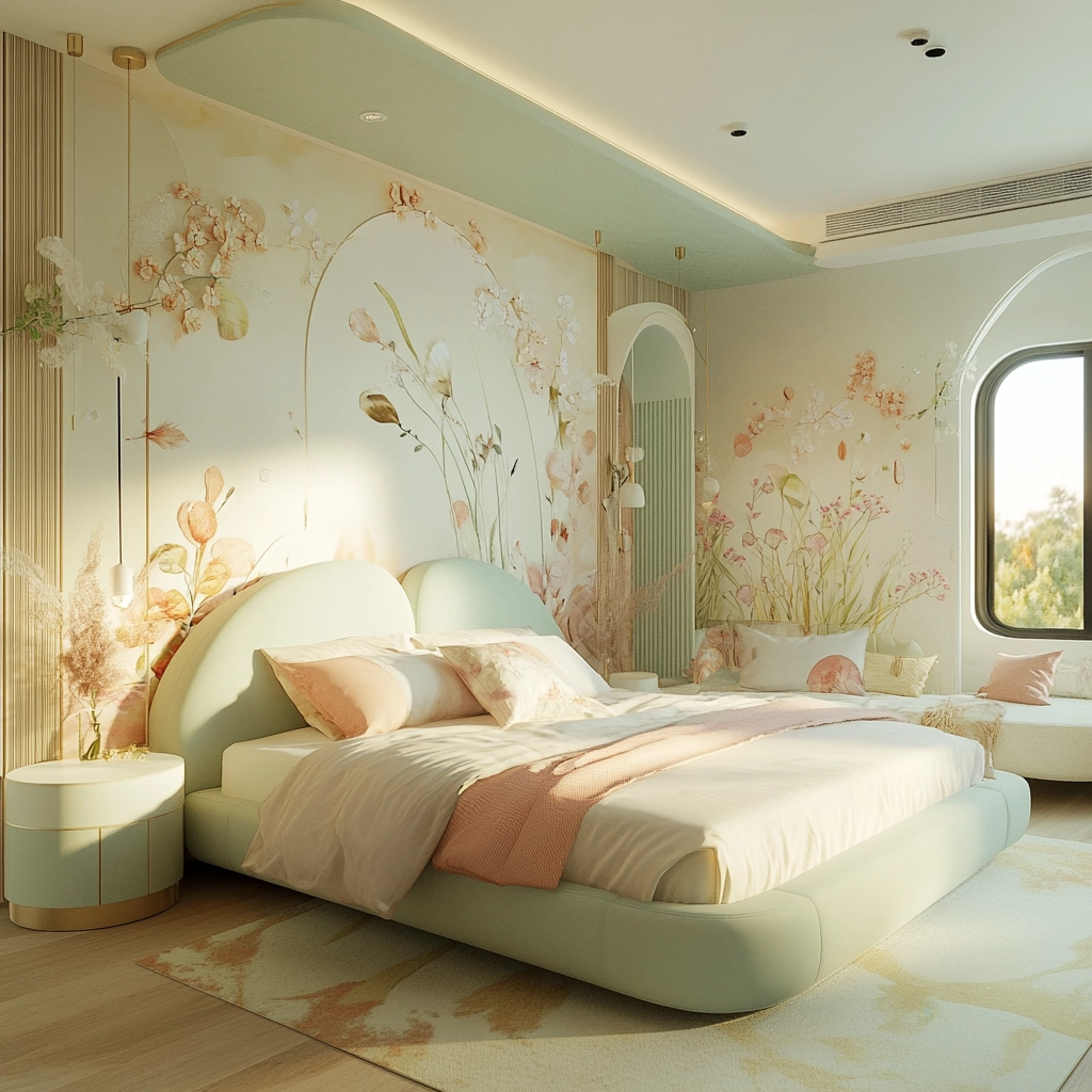 modern boho farmhouse bedroom 80