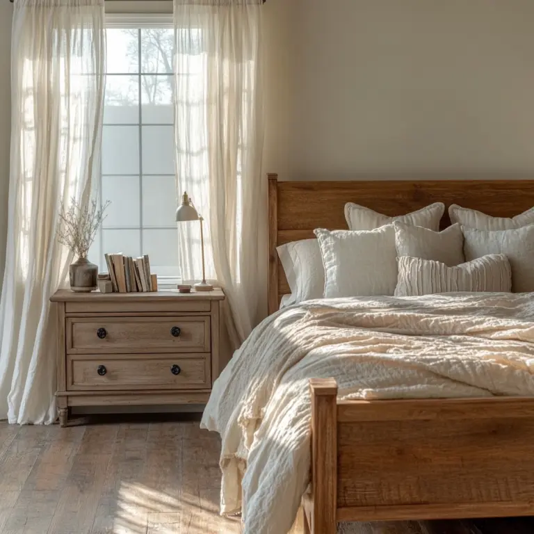 modern farmhouse bedroom curtains 1