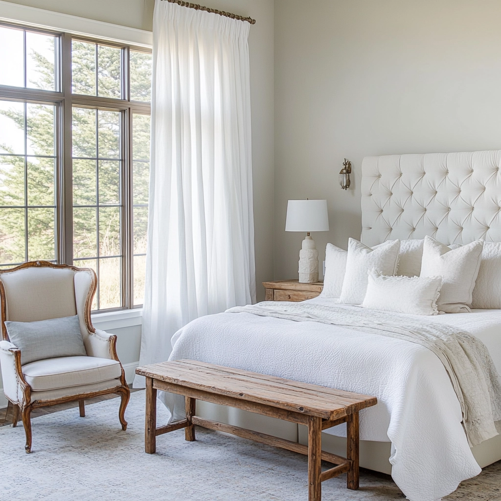 modern farmhouse bedroom curtains 11