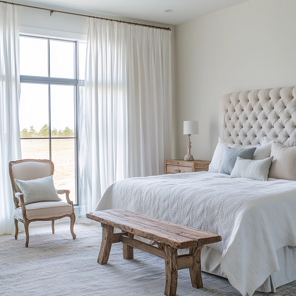 modern farmhouse bedroom curtains 12