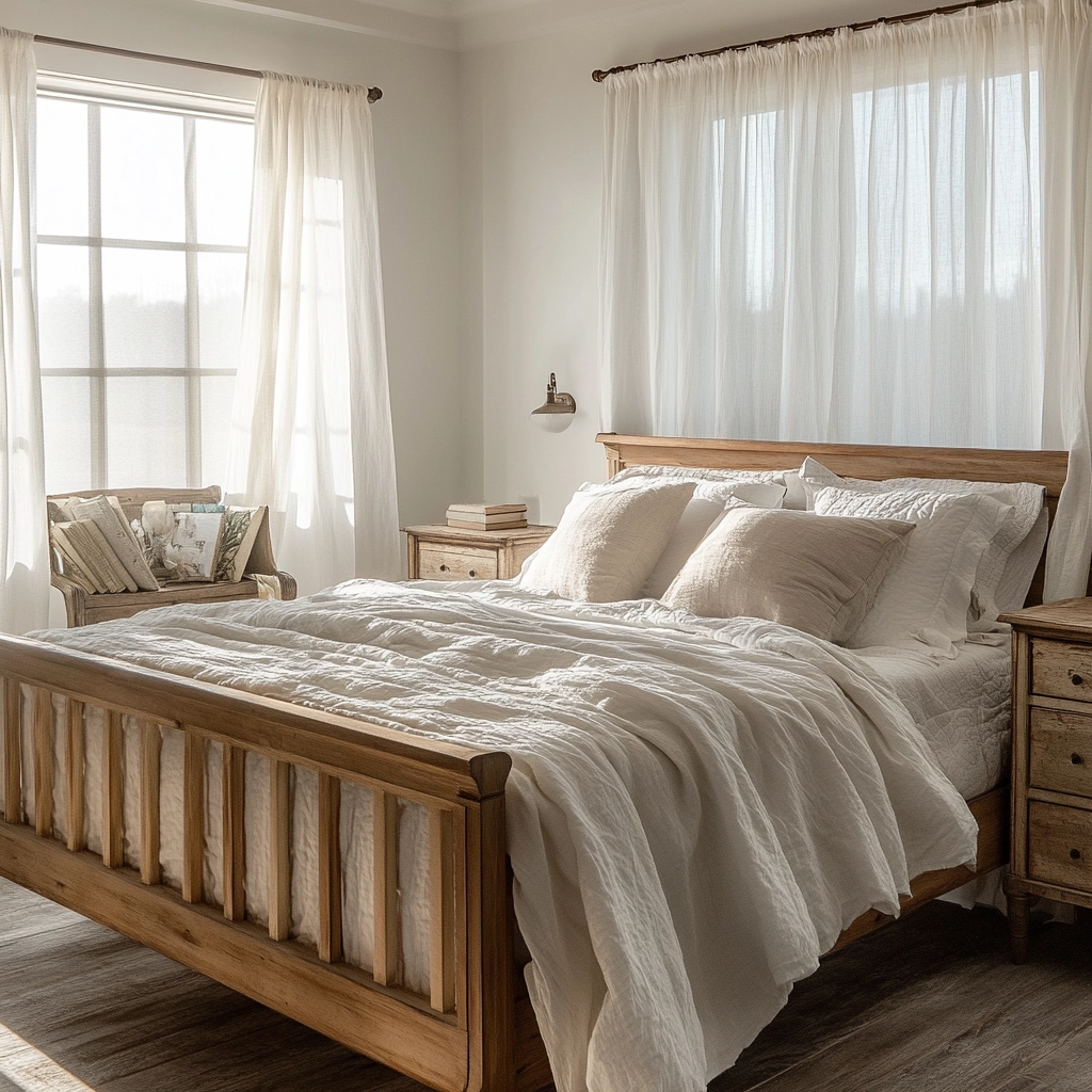 modern farmhouse bedroom curtains 4