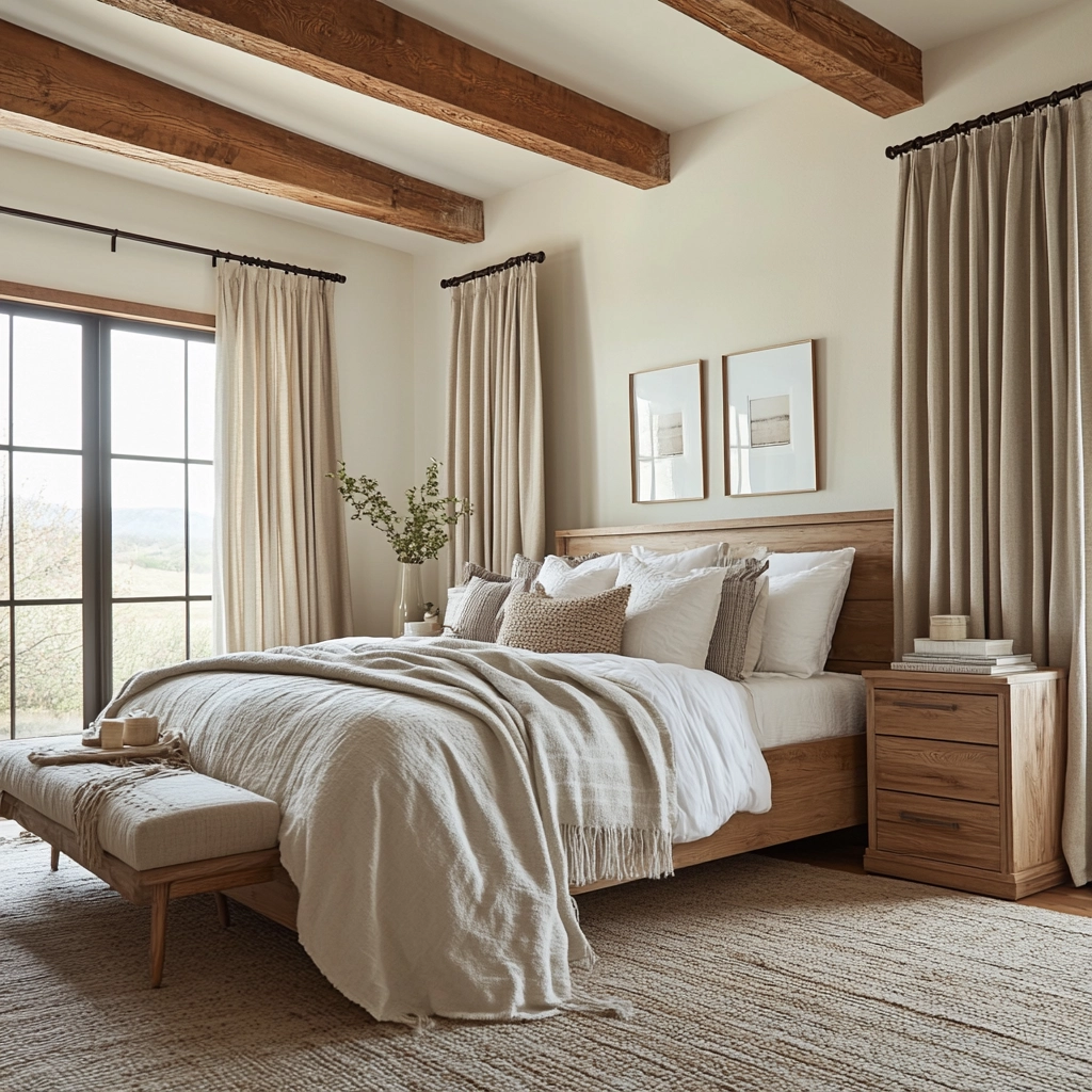 modern farmhouse bedroom curtains 54