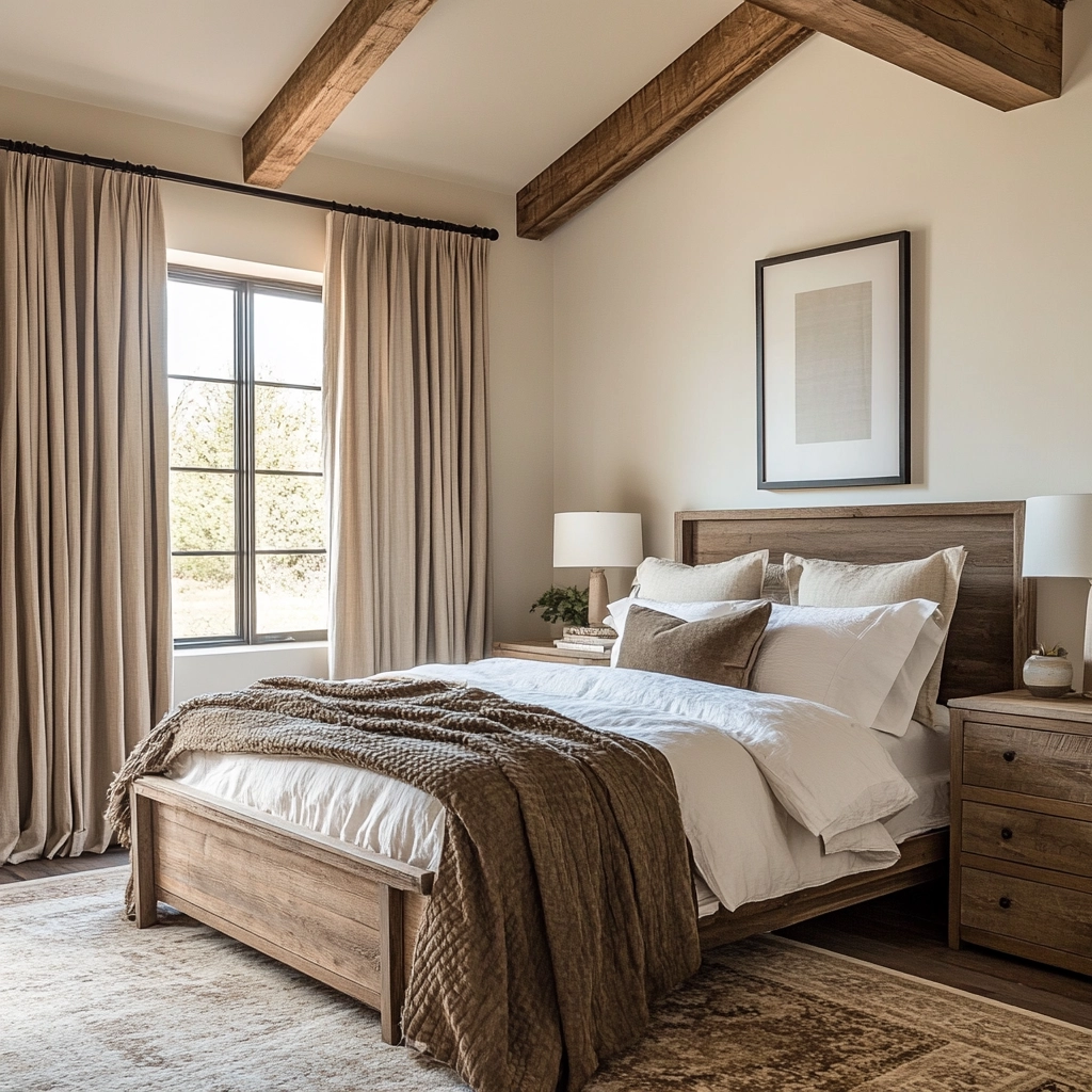 modern farmhouse bedroom curtains 55