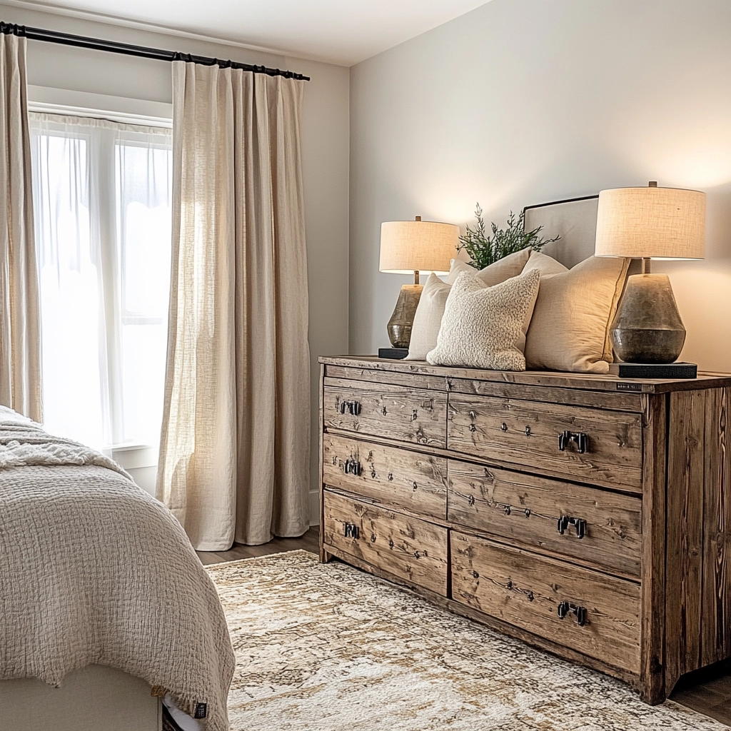 modern farmhouse bedroom curtains 7