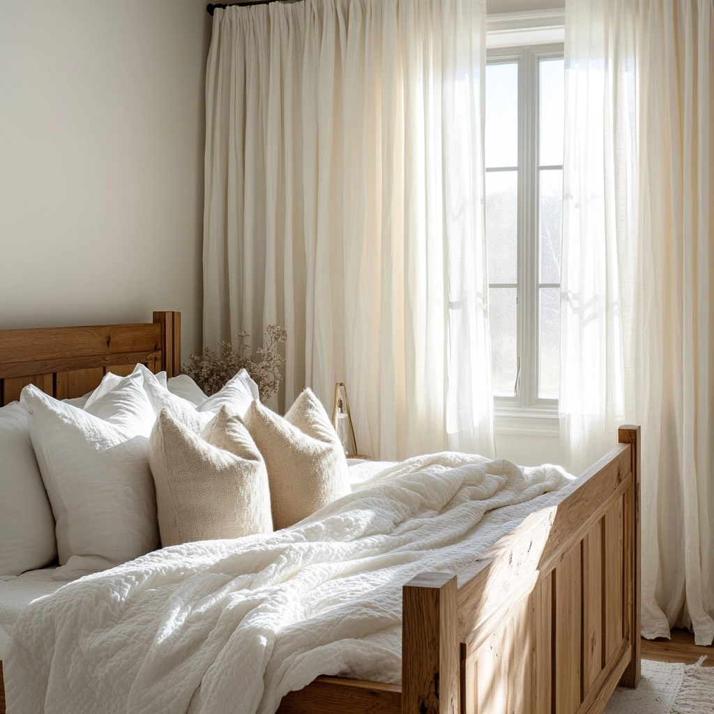 modern farmhouse bedroom curtains 77