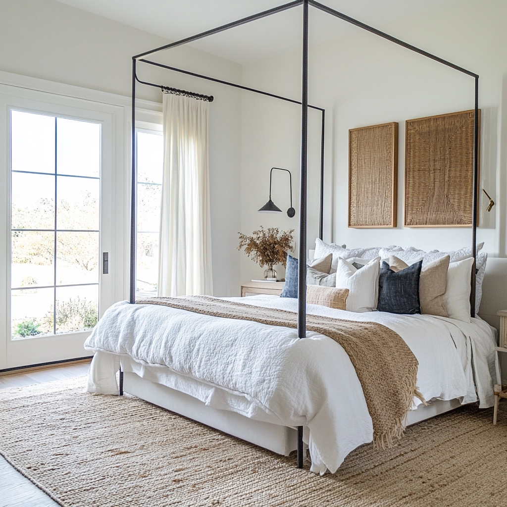 modern farmhouse bedroom decor ideas 24