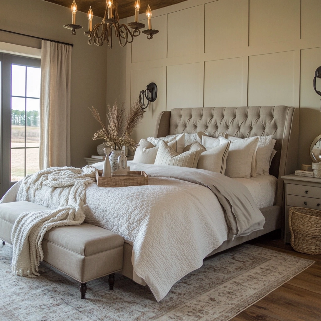 modern farmhouse bedroom decor ideas 79
