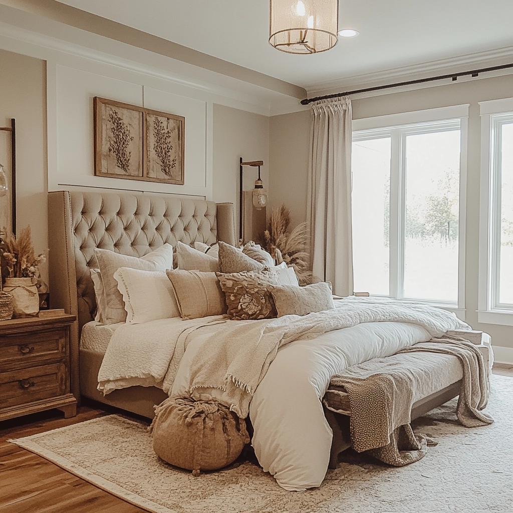 modern farmhouse bedroom decor ideas 80