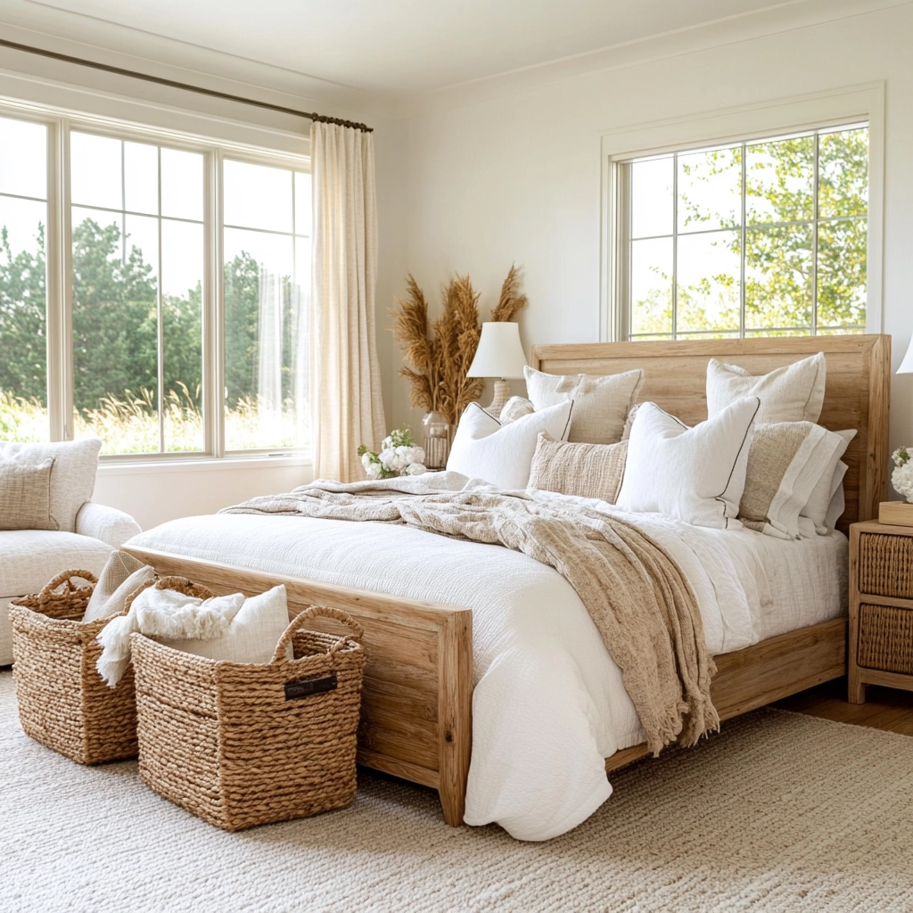 modern farmhouse bedroom design 24