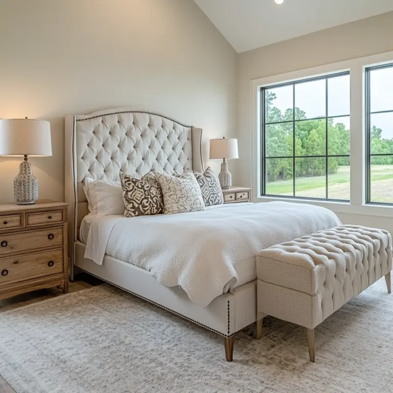 modern farmhouse bedroom master suite paint colors 1