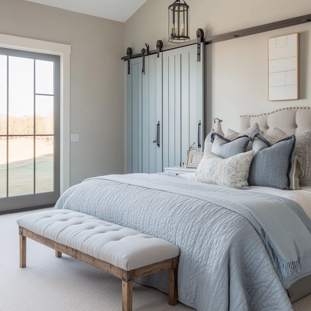 modern farmhouse bedroom master suite paint colors 9