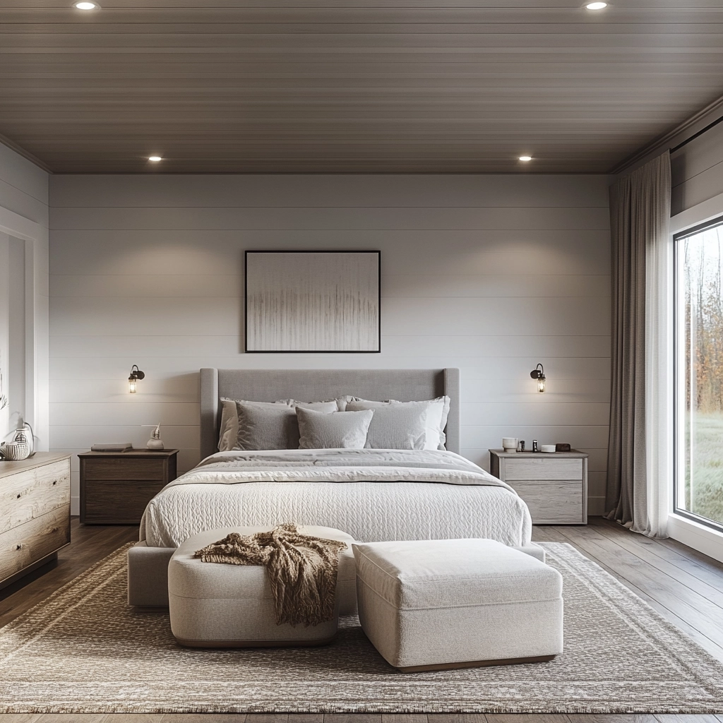 modern farmhouse bedroom master suite shiplap 11