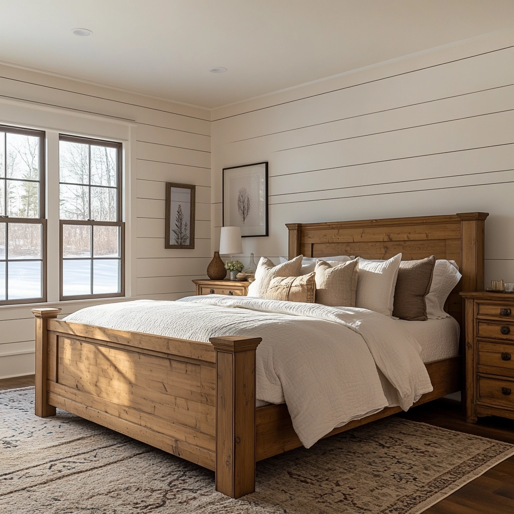 modern farmhouse bedroom master suite shiplap 2