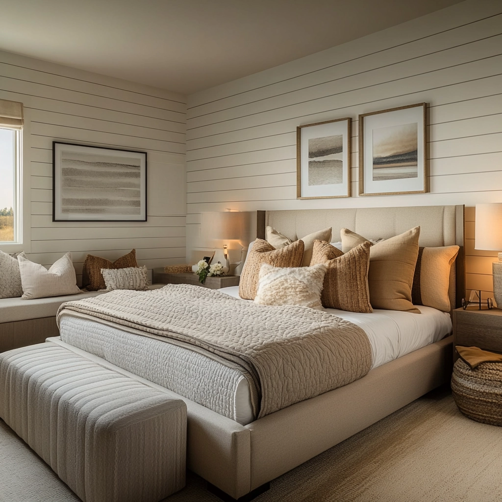 modern farmhouse bedroom master suite shiplap 5