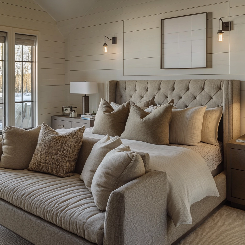 modern farmhouse bedroom master suite shiplap 7