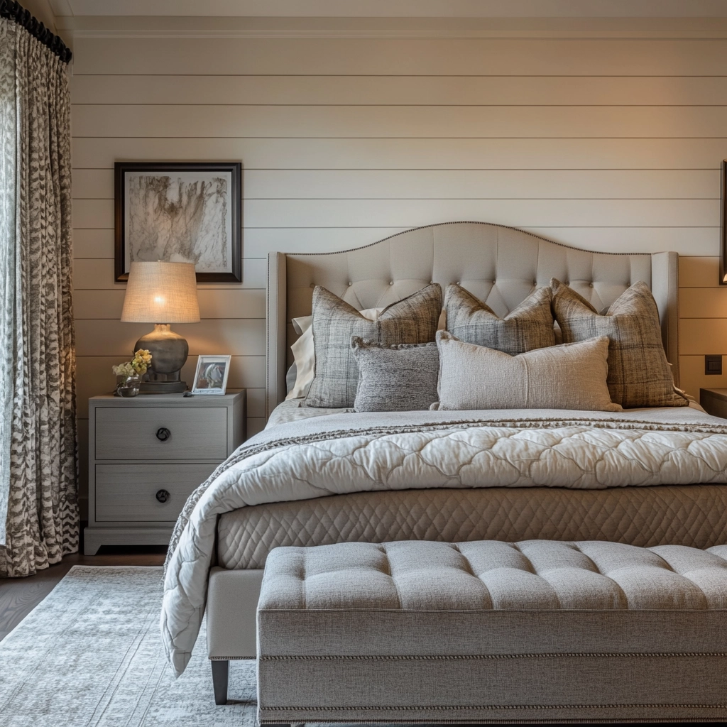 modern farmhouse bedroom master suite shiplap 8