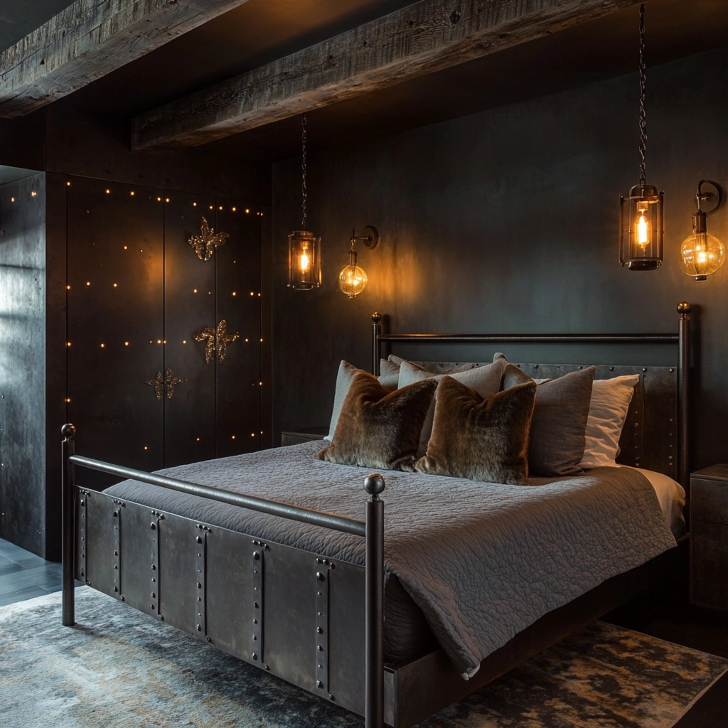 modern farmhouse bedroom master suite vaulted ceilings 20