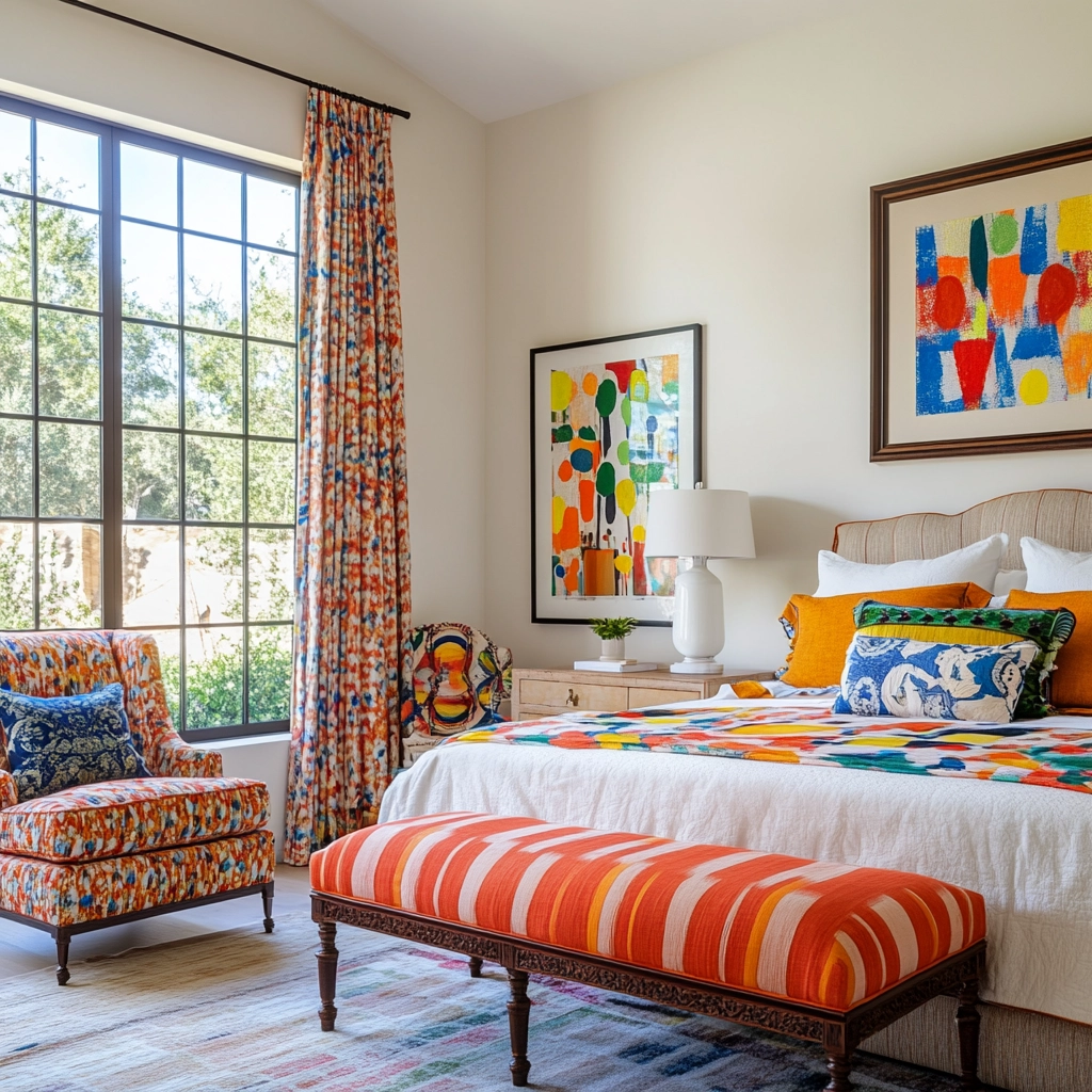 modern farmhouse bedroom master suite vaulted ceilings 38