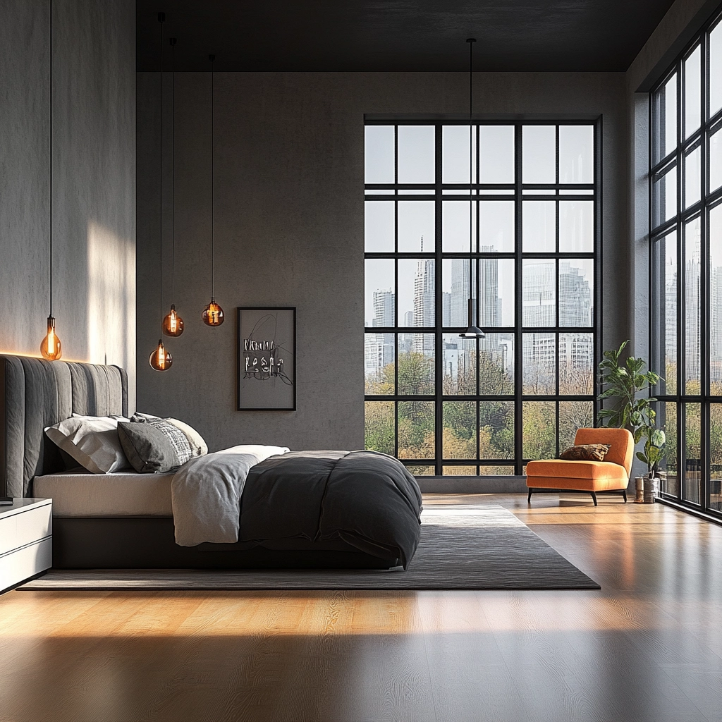 modern farmhouse bedroom master suite vaulted ceilings 46